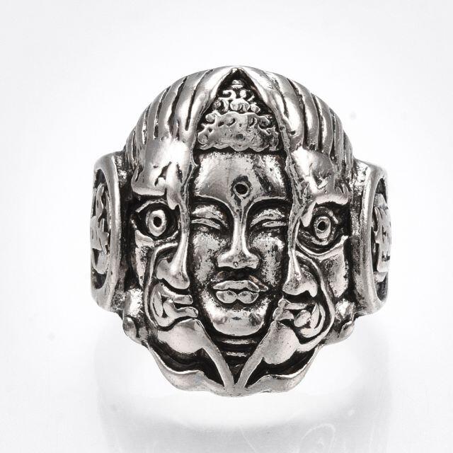 【Z29】仏像の指輪　リング メンズのアクセサリー(リング(指輪))の商品写真