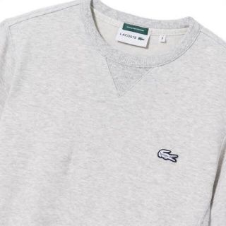 エディフィス(EDIFICE)のEDIFICE×LACOSTE スウェットTシャツ グレー (Tシャツ/カットソー(半袖/袖なし))