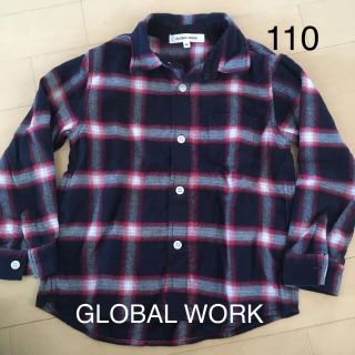 グローバルワーク(GLOBAL WORK)の110 GLOBAL WORK チェックシャツ(ブラウス)