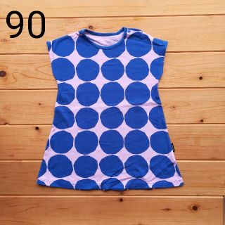 マリメッコ(marimekko)のmarimekko ユニクロ ベビーワンピース　ピンク　kivet　女の子(ワンピース)