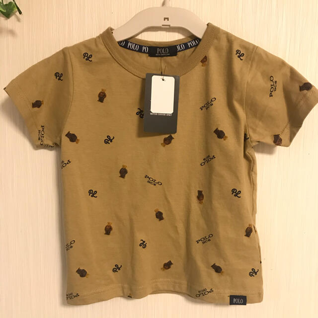 しまむら(シマムラ)のポロ POLO 総柄　Tシャツ　120 ベージュ  キッズ/ベビー/マタニティのキッズ服男の子用(90cm~)(Tシャツ/カットソー)の商品写真