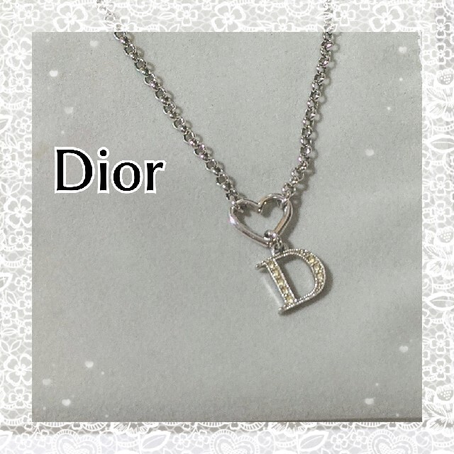ディオール（Dior）ネックレス　ハート　ロゴ