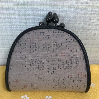 がま口財布(結城紬)(財布)