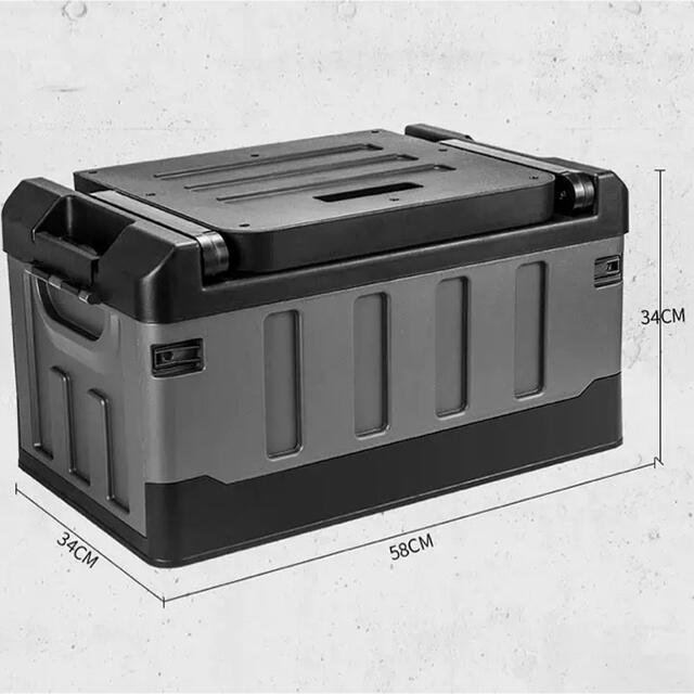 折り畳みチェア付き収納ボックス　アウトドア　キャンプ　釣り41kg耐荷重