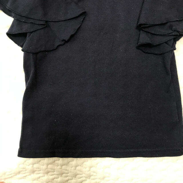 GLOBAL WORK(グローバルワーク)のグローバルワーク 袖フリルー カットソー Tシャツ 90〜100cm キッズ/ベビー/マタニティのキッズ服女の子用(90cm~)(Tシャツ/カットソー)の商品写真