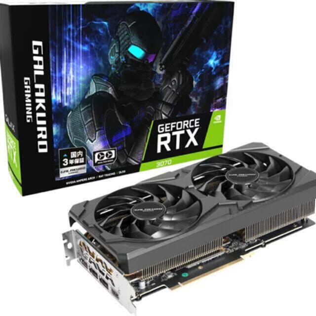 【新品】RTX3070 GALAKURO 玄人志向