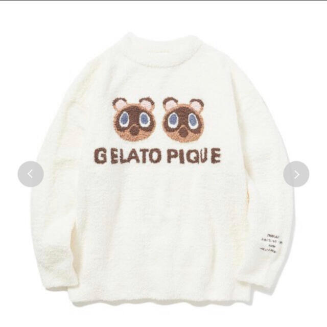 gelato pique(ジェラートピケ)のgelato piqué あつまれどうぶつの森 つぶまめプルオーバー 大人用 レディースのルームウェア/パジャマ(ルームウェア)の商品写真