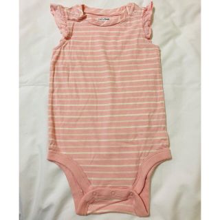 ベビーギャップ(babyGAP)のbaby Gap ピンクストライプ ロンパース(80cm)(ロンパース)