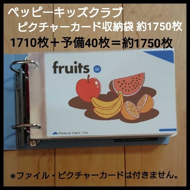 ペッピーキッズクラブ ピクチャーカード収納袋(リフィル) 約1750枚 新作の 様専用 【ペッピーキッズ】Miikii 知育玩具