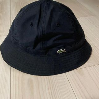 ラコステ(LACOSTE)のラコステ　ハット　ブラック　帽子(ハット)