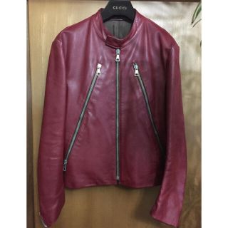 マルタンマルジェラ(Maison Martin Margiela)の初期10MARTIN MARGIELA 八の字 ZIP ライダース レザー 48(ライダースジャケット)