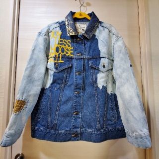 ヴィヴィアンウエストウッド(Vivienne Westwood)の最終お値下げ🗯【アングロマニア】デニムジャケット スカルプリント 美品(Gジャン/デニムジャケット)