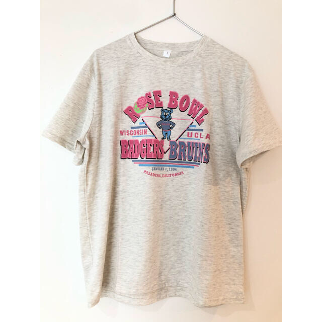 UCLA BEAR TEE ロゴT ROSE BOWL ベア　ナチュラル レディースのトップス(Tシャツ(半袖/袖なし))の商品写真