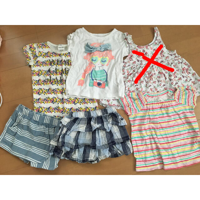 babyGAP(ベビーギャップ)の最終値下げ　女の子　夏服5点セット キッズ/ベビー/マタニティのキッズ服女の子用(90cm~)(その他)の商品写真