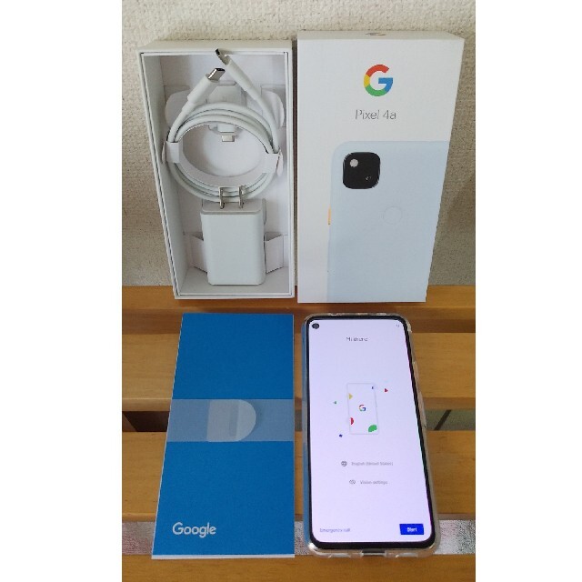 スマホ/家電/カメラやや新品未使用 Google Pixel4a Barely Blue 128GB