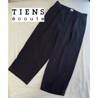 ティアンエクート(TIENS ecoute)のTIENS ecouteガウチョ　クロップド　パンツ　濃紺(クロップドパンツ)