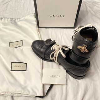 グッチ(Gucci)の美品 GUCCI 18AW queercore brogue monkshoes(ドレス/ビジネス)