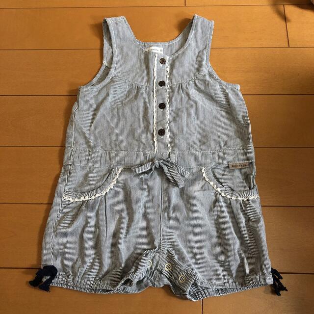 Biquette(ビケット)のサロペット　100㎝ キッズ/ベビー/マタニティのキッズ服女の子用(90cm~)(ワンピース)の商品写真