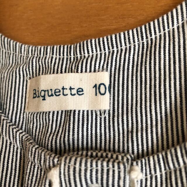 Biquette(ビケット)のサロペット　100㎝ キッズ/ベビー/マタニティのキッズ服女の子用(90cm~)(ワンピース)の商品写真