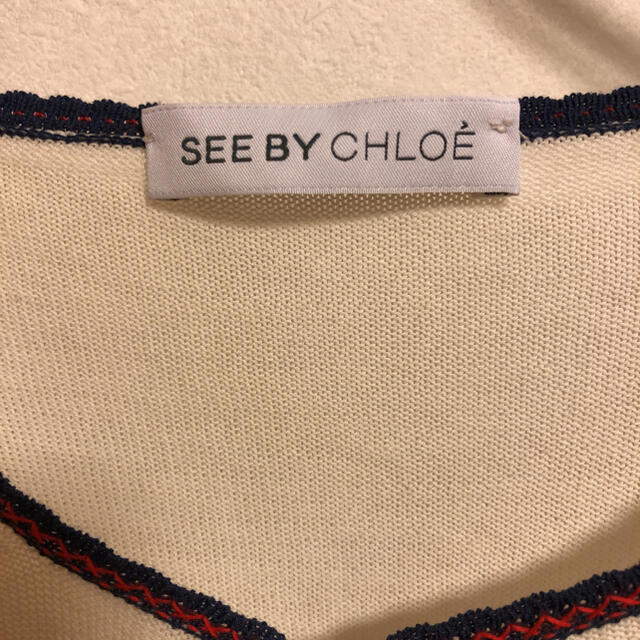 SEE BY CHLOE(シーバイクロエ)のSee By Chloe シーバイクロエ 新品　ワンピース　ニット　ゆったり レディースのワンピース(ひざ丈ワンピース)の商品写真