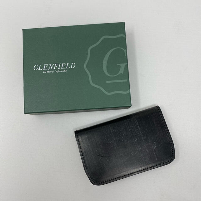 新品　GLENFIELD 本革レザー名刺入れ　ビジネス　プレゼント