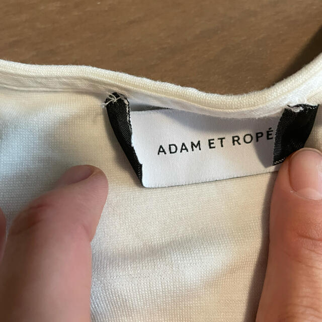 Adam et Rope'(アダムエロぺ)のアダムエロペ　ホワイト　トップス レディースのトップス(カットソー(長袖/七分))の商品写真