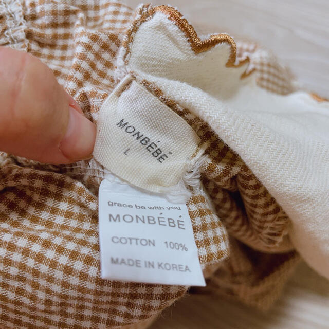 Bonpoint(ボンポワン)のmonbebe ロンパース　L size キッズ/ベビー/マタニティのベビー服(~85cm)(ロンパース)の商品写真