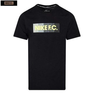 ナイキ(NIKE)の★送料無料★UK直輸入★ナイキ★NIKE FC ブロック Tシャツ★黒x灰黄/M(Tシャツ/カットソー(半袖/袖なし))