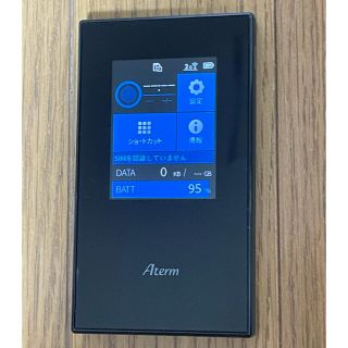 エヌイーシー(NEC)のNEC Aterm MR04LN モバイルルーター SIMフリー 中古(PC周辺機器)