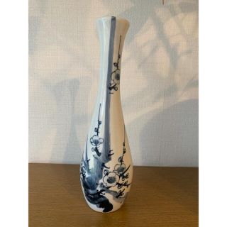 花瓶 一輪挿し　花　フラワー　陶器　花瓶　骨董品　アンティーク　和風(花瓶)