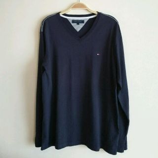 トミーヒルフィガー(TOMMY HILFIGER)の美品☆トミー・ヒルフィガー Vネックカットソー(Tシャツ/カットソー(七分/長袖))