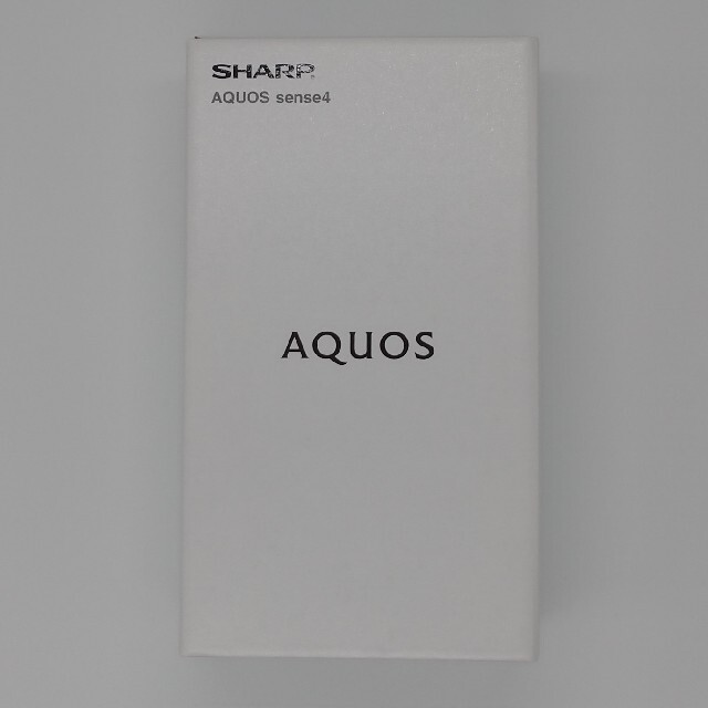 未使用 SHARP AQUOS sense4 SH-M15 ブラックスマートフォン/携帯電話