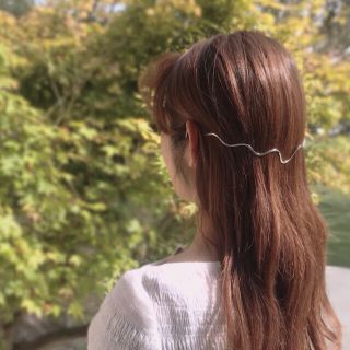 バックカチューシャ　カチューシャ　ヘアカフ　ステンレス(シルバーカラー)(ヘアアクセサリー)