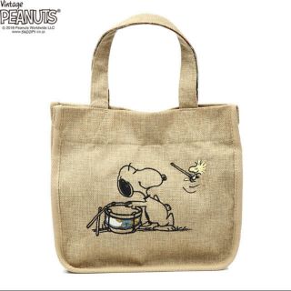 スヌーピー(SNOOPY)のせっちん様専用新品 スヌーピー リバティ トートバッグ ドラム ステンレスボトル(トートバッグ)