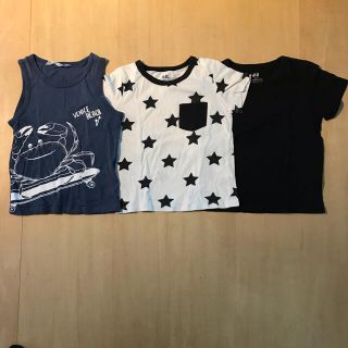 エイチアンドエム(H&M)のH&M☆Tシャツ、タンクトップ3枚セット☆(Tシャツ/カットソー)