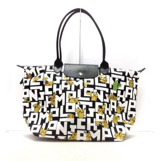 ロンシャン(LONGCHAMP)のロンシャン - 黒×白×イエロー POKEMON(ショルダーバッグ)