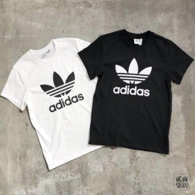 adidas(アディダス)の【完売品】アディダスオリジナルス　ボーイフレンドTシャツ　L　黒 レディースのトップス(Tシャツ(半袖/袖なし))の商品写真