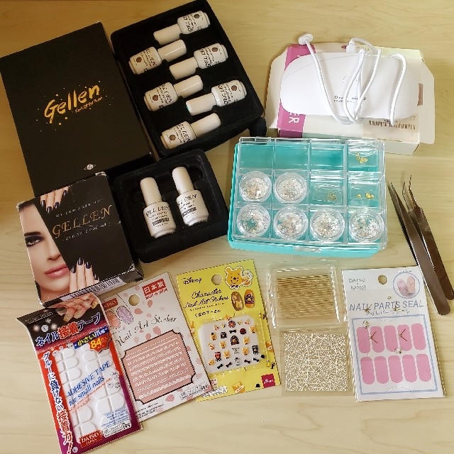 ◆最終価格◆　ジェルネイルセット　GELLEN コスメ/美容のネイル(カラージェル)の商品写真