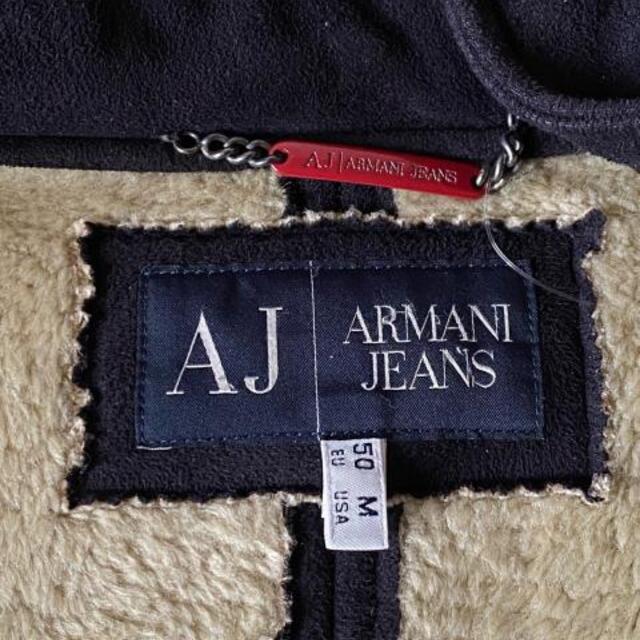 ARMANI JEANS(アルマーニジーンズ)のアルマーニジーンズ ブルゾン サイズM 黒 メンズのジャケット/アウター(ブルゾン)の商品写真