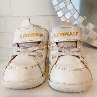 コンバース(CONVERSE)の【R❤︎様専用】コンバース☆ベビースニーカー　ミニインチスター ×ゴールド(スニーカー)