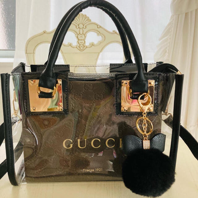 GUCCIショップ袋 クリアバッグ2way ショルダーバッグ レディースのバッグ(ショルダーバッグ)の商品写真