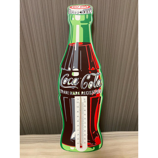 コカ・コーラ(コカコーラ)の貴重！海外！　Coca-Cola コカコーラ　温度計　木製 インテリア/住まい/日用品の日用品/生活雑貨/旅行(日用品/生活雑貨)の商品写真