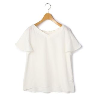 レッセパッセ(LAISSE PASSE)の新品レッセパッセ♡BackレースVネックブラウス 36(シャツ/ブラウス(半袖/袖なし))