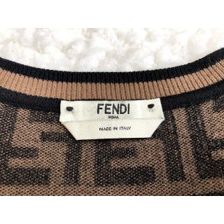 FENDI - FENDI 極美品 FF ロゴ 半袖ニット セーター 38の通販 by