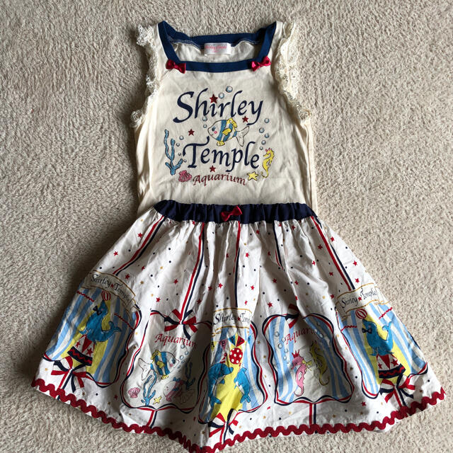 Shirley Temple(シャーリーテンプル)の一回着用　シャーリーテンプル　120セット キッズ/ベビー/マタニティのキッズ服女の子用(90cm~)(スカート)の商品写真