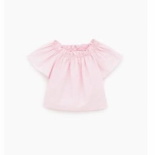 ザラキッズ(ZARA KIDS)の新品タグ付　ZARA コントラスト生地Tシャツ(Tシャツ/カットソー)