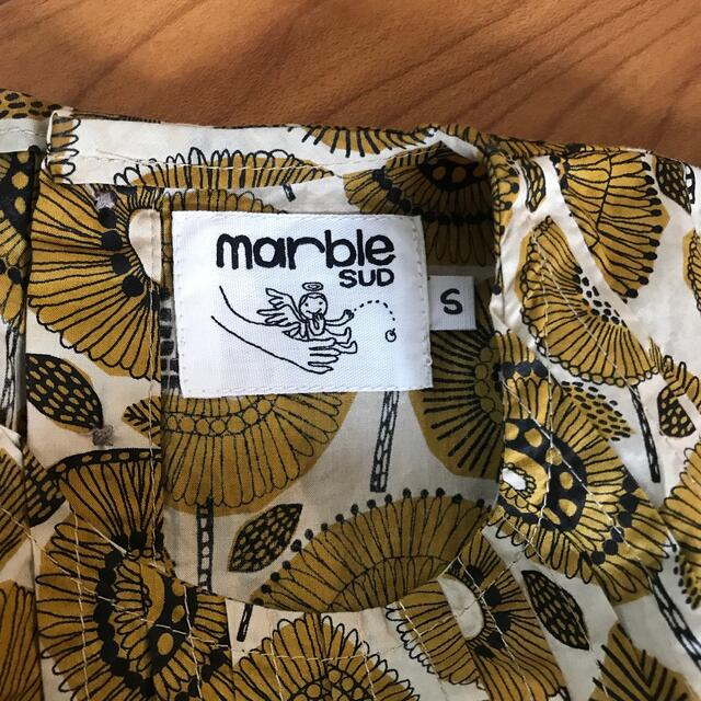 こども ビームス(コドモビームス)の美品　marble SUD キッズヒマワリ柄ワンピース　サイズS キッズ/ベビー/マタニティのキッズ服女の子用(90cm~)(ワンピース)の商品写真