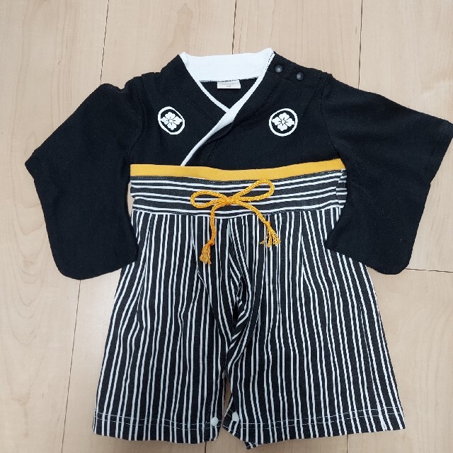 袴風　男児  ロンパース　サイズ６０ キッズ/ベビー/マタニティのベビー服(~85cm)(ロンパース)の商品写真