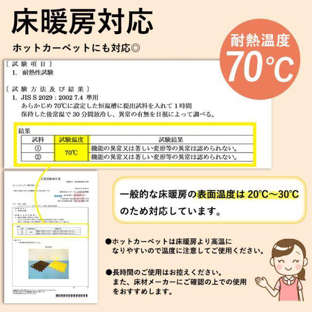 【新品】大判59㎝　木目調ジョイントマット12畳用64枚組　ウォールナット 4