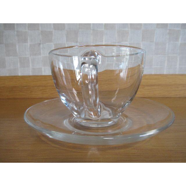 arcoroc FRANCEフランス製 ガラスのカップ＆ソーサー ２客の通販 by